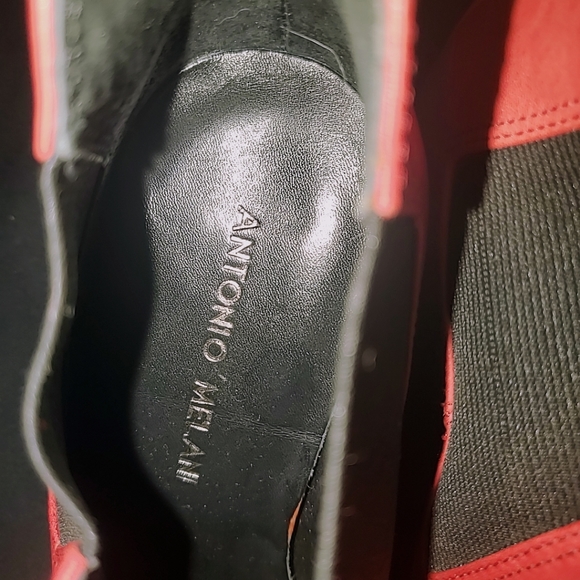 ANTONIO MELANI red Heel shoes. Size 8.5 - Picture 7 of 12